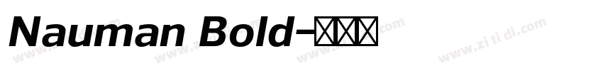Nauman Bold字体转换